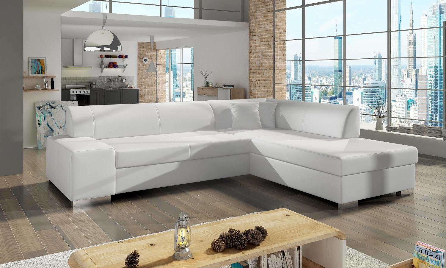 Wohnideebilder Porto Weiss Ecksofas & Eckcouches P67 Bild 1