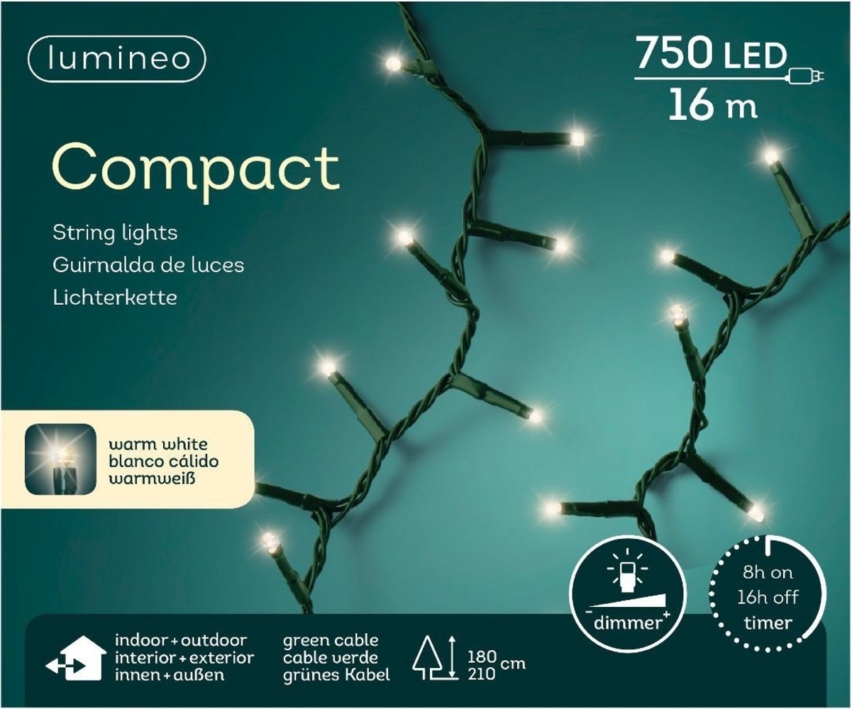 Lumineo LED Lichterkette grün 1600 cm Bild 1