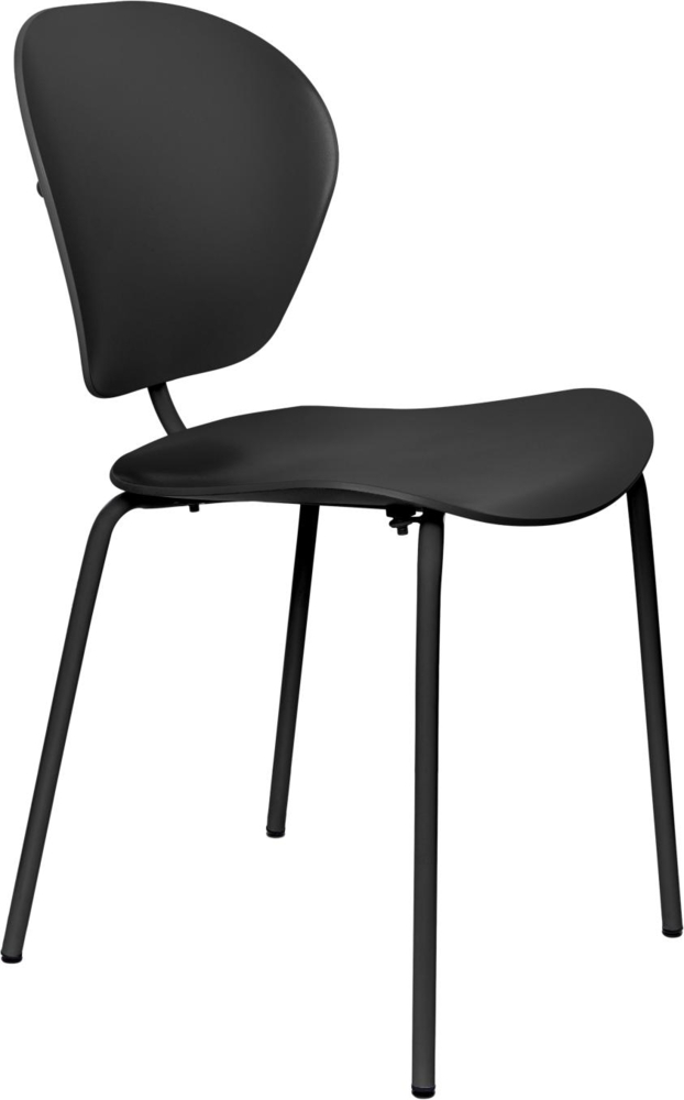 Stuhl THE OCEAN PIRATE BLACK von Zuiver - 100% Ocean Plastik Bild 1