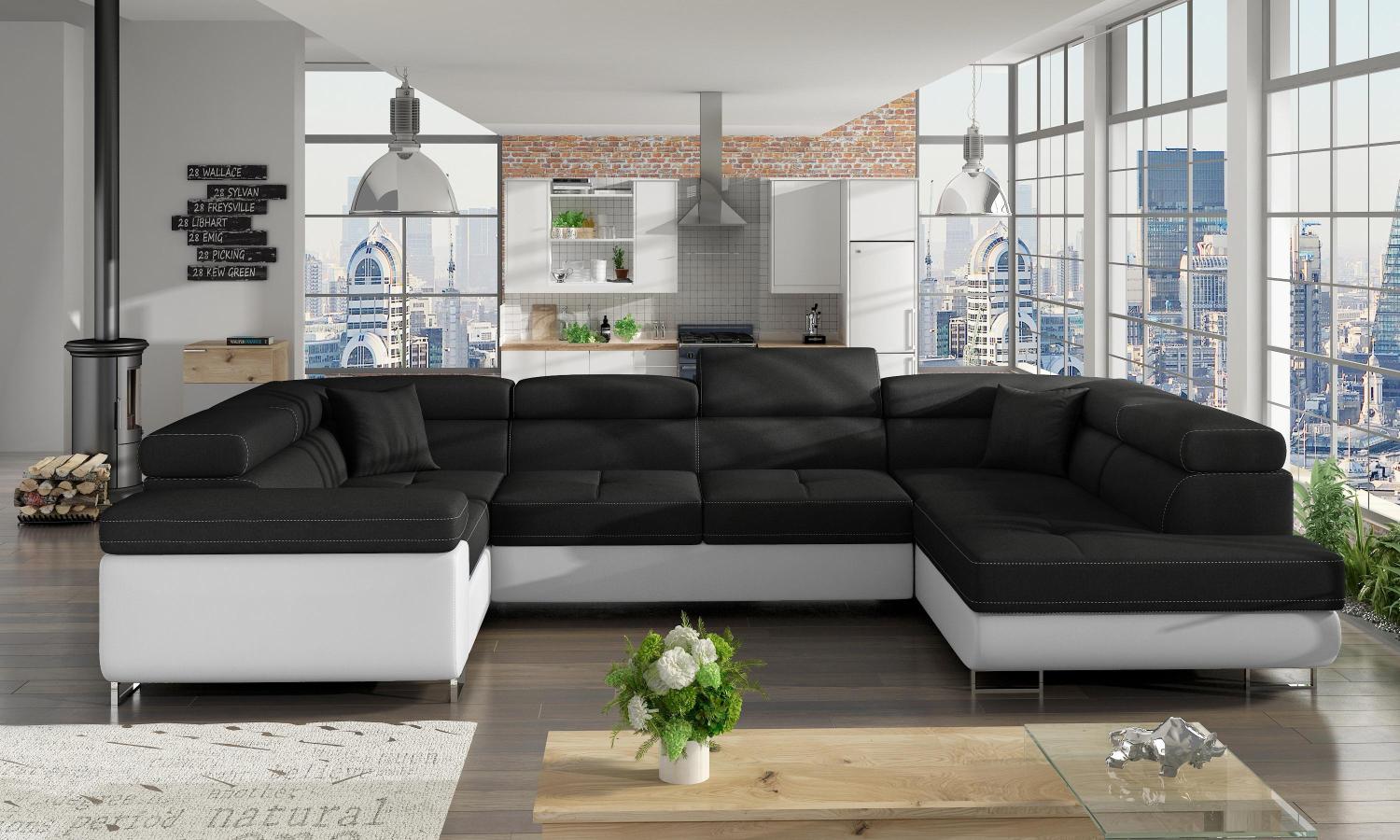 Wohnideebilder Letto Schwarz Ecksofas & Eckcouches LE_06 Bild 1