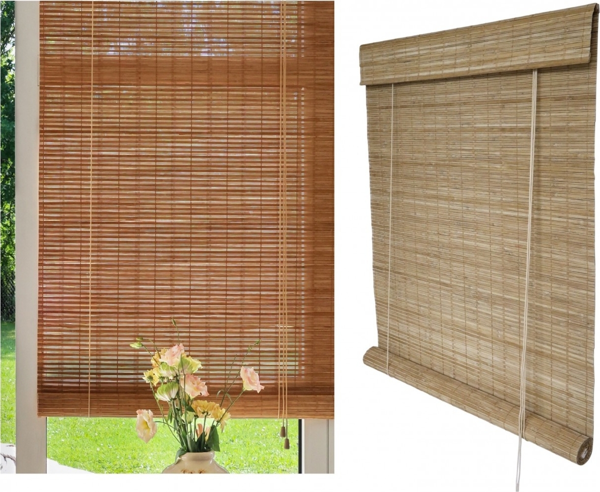 Chic Antique - Rollo Rollgardiene Gardine B90/L210 cm Bambus Natur 16106500 Bild 1