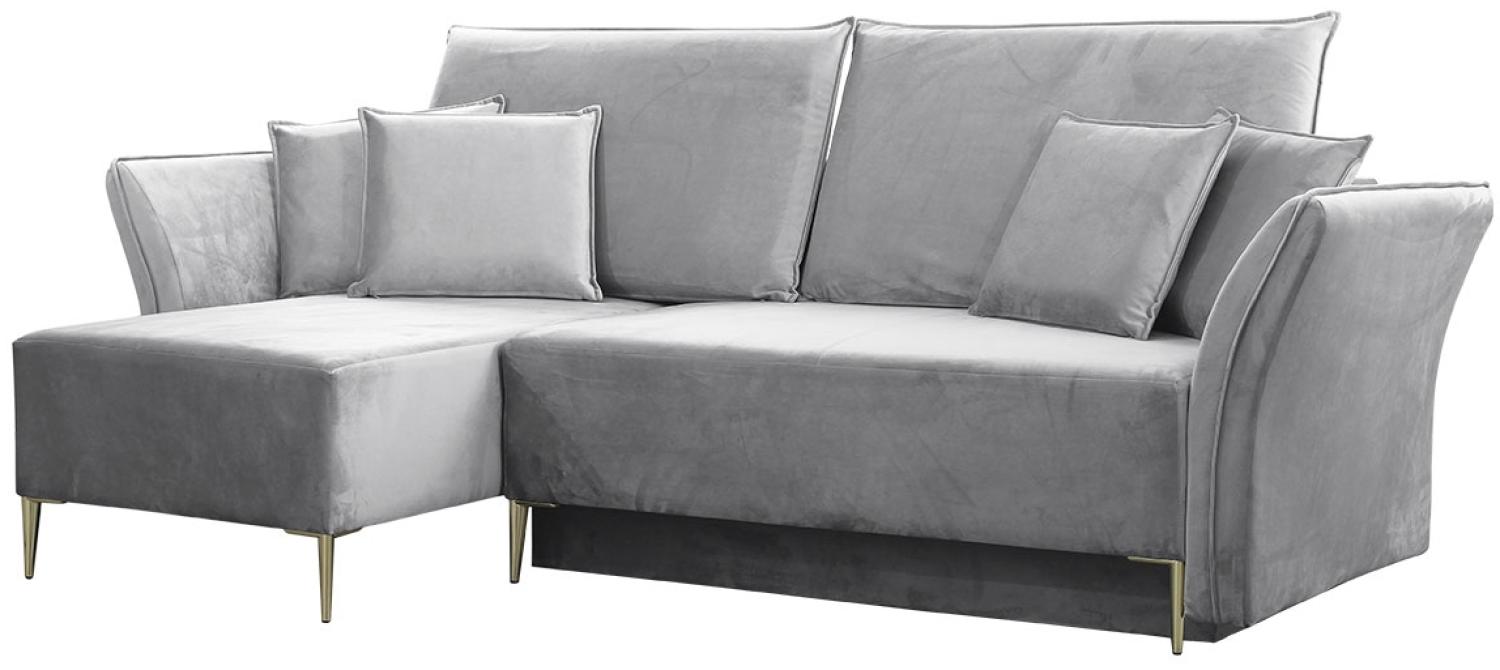 Ecksofa Mokoli (Farbe: Tiffany 15, Füße: Gold) Bild 1