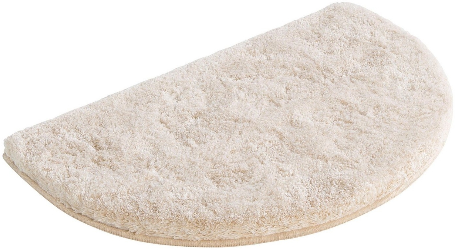 Grund Badematte Melos, Badvorleger, Badezimmer Teppich, sehr weich, Höhe 27 mm, rutschhemmend beschichtet, fußbodenheizungsgeeignet, Kunstfaser, halbrund, melierte Optik, sehr weicher Flor, Melange-Effekt, Made in Europe Bild 1