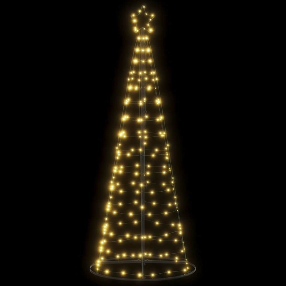 vidaXL Weihnachtsbaum Kegelform 200 LEDs Warmweiß 182 cm 4016448 Bild 1