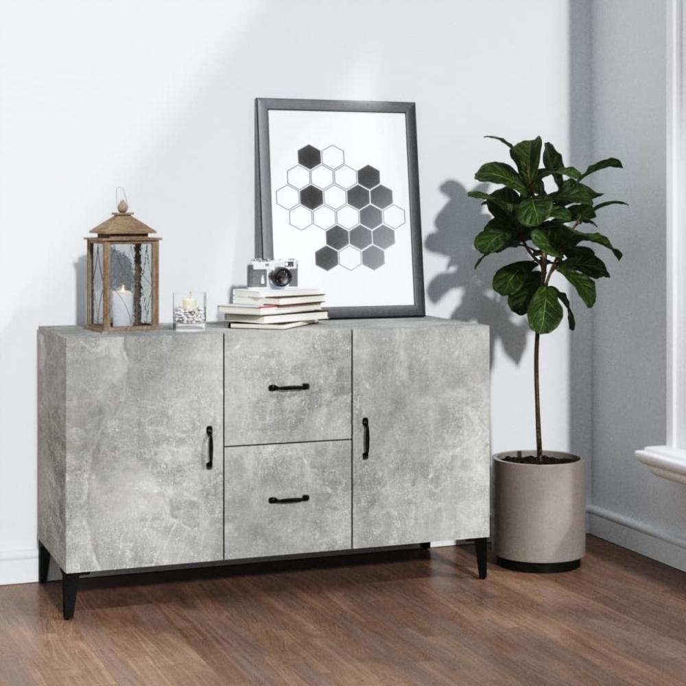 vidaXL Sideboard Betongrau 100 x 36 x 60 cm Holzwerkstoff [812523] Bild 1