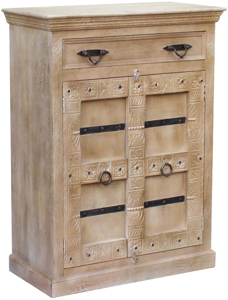 Highboard Daipur Mango 90 x 45 x 120 cm Bild 1