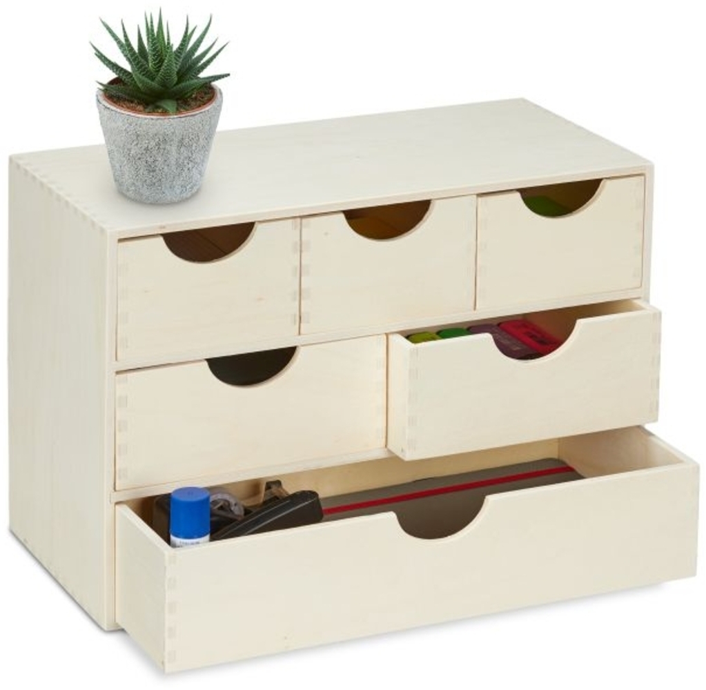 Schubladenbox Holz Bild 1