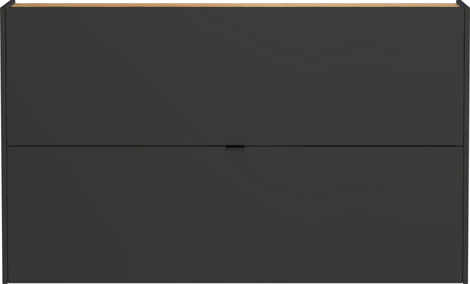 Hängeschuhschrank >GW-AMECA< Schuhkipper, Graphit/Navarra-Eiche-Dekor - 140x83x18 (BxHxT) Bild 1