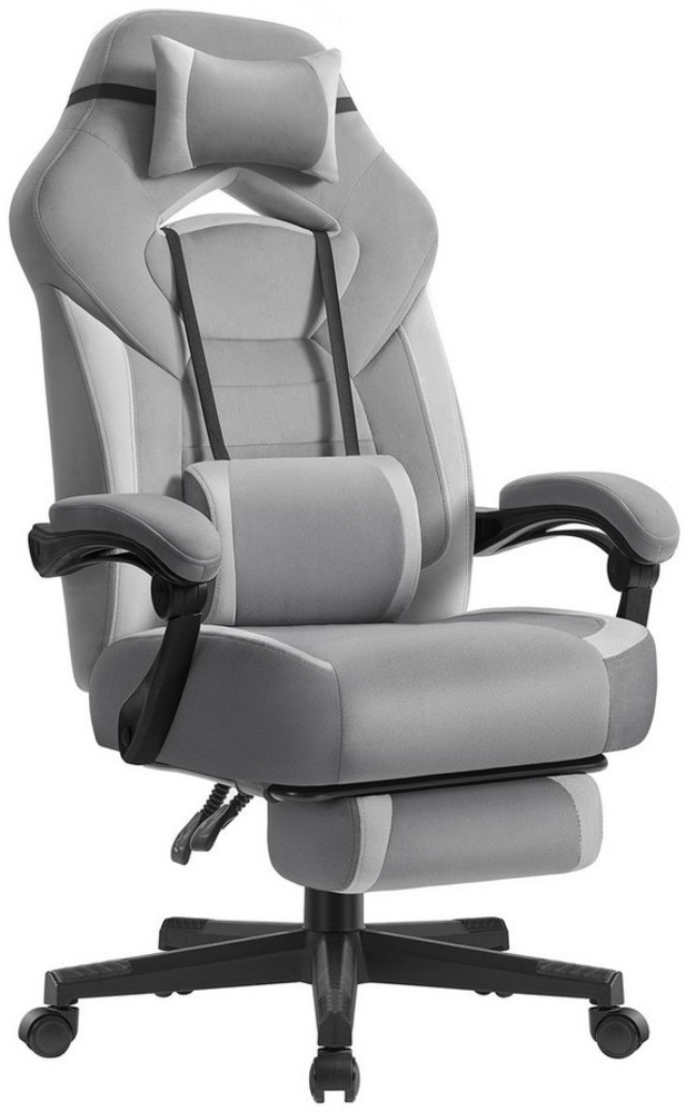SONGMICS Gaming-Stuhl, Bürostuhl, Computerstuhl, ergonomisches Design, mit Fußstütze Bild 1