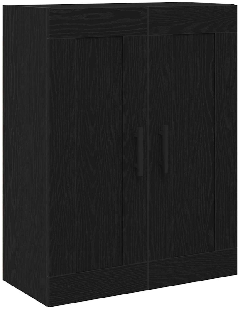 vidaXL Wandmontierter Schrank Schwarz Eichen-Optik 69.5 x 34 x 90 cm 862952 Bild 1