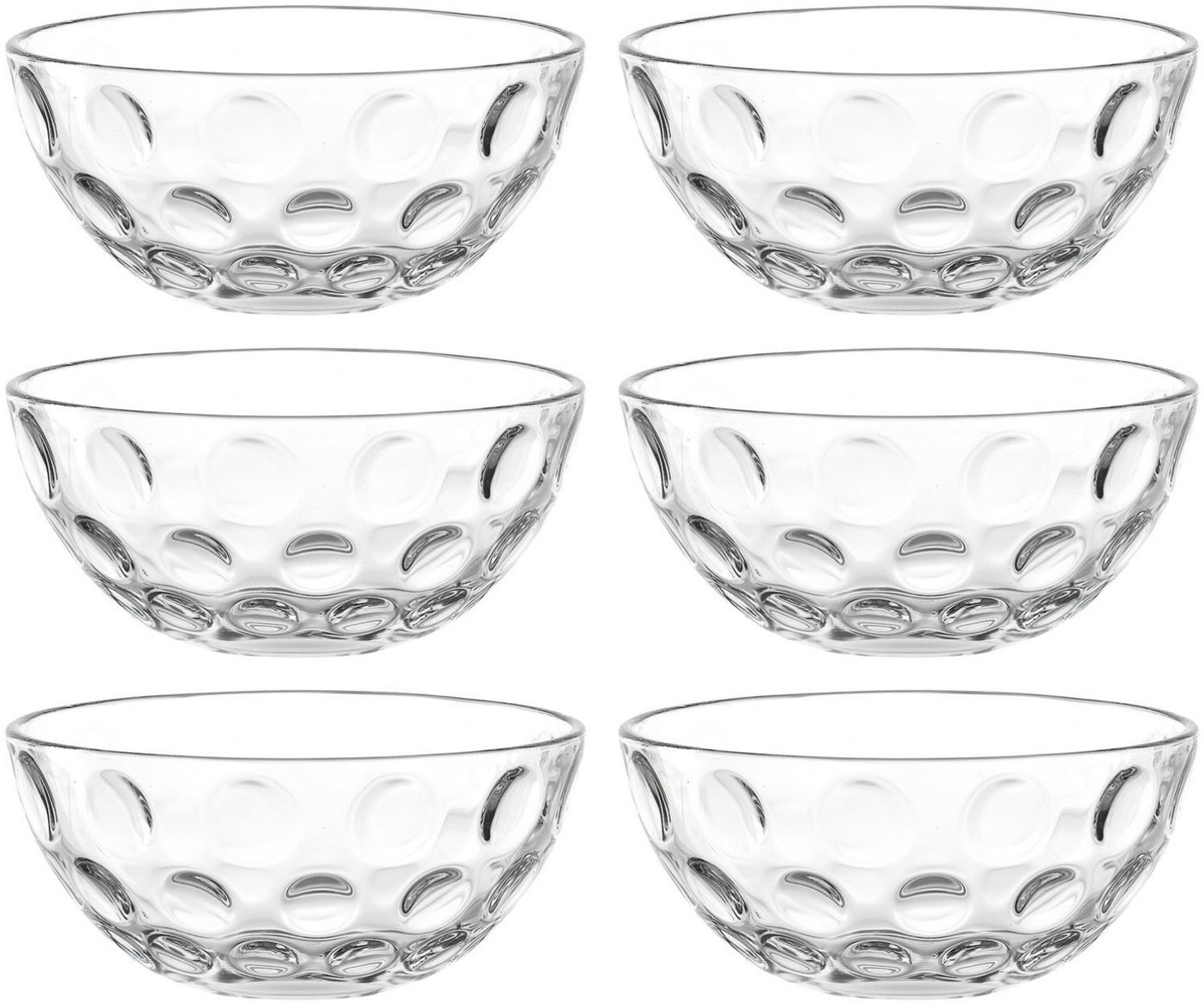 LEONARDO Schale CUCINA OPTIC, 10 cm, 6er-Set, Glas, (Set, 6-tlg), spülmaschinengeeignet Bild 1