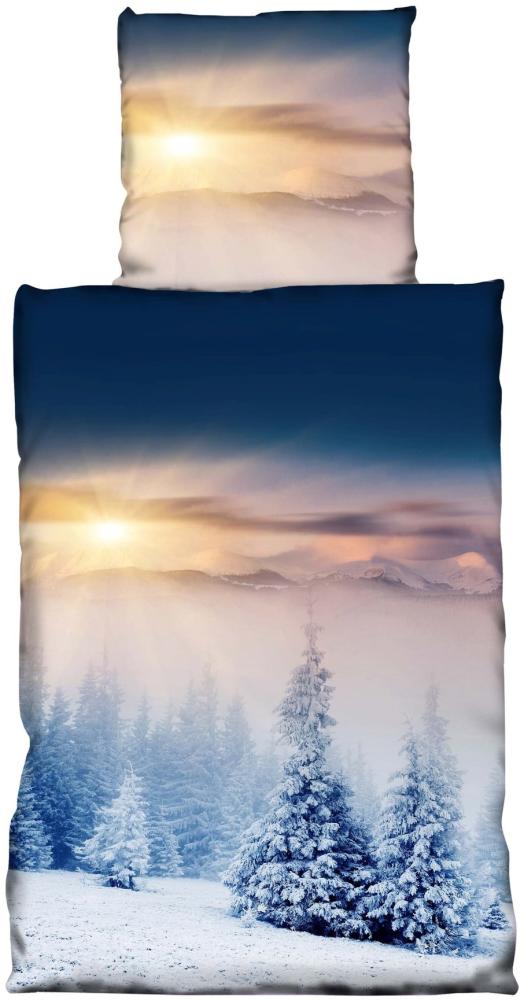 Fleece Bettwäsche Winteredition 135x200 cm aus 100% Polyester, Decken- und Kissenbezug Bild 1