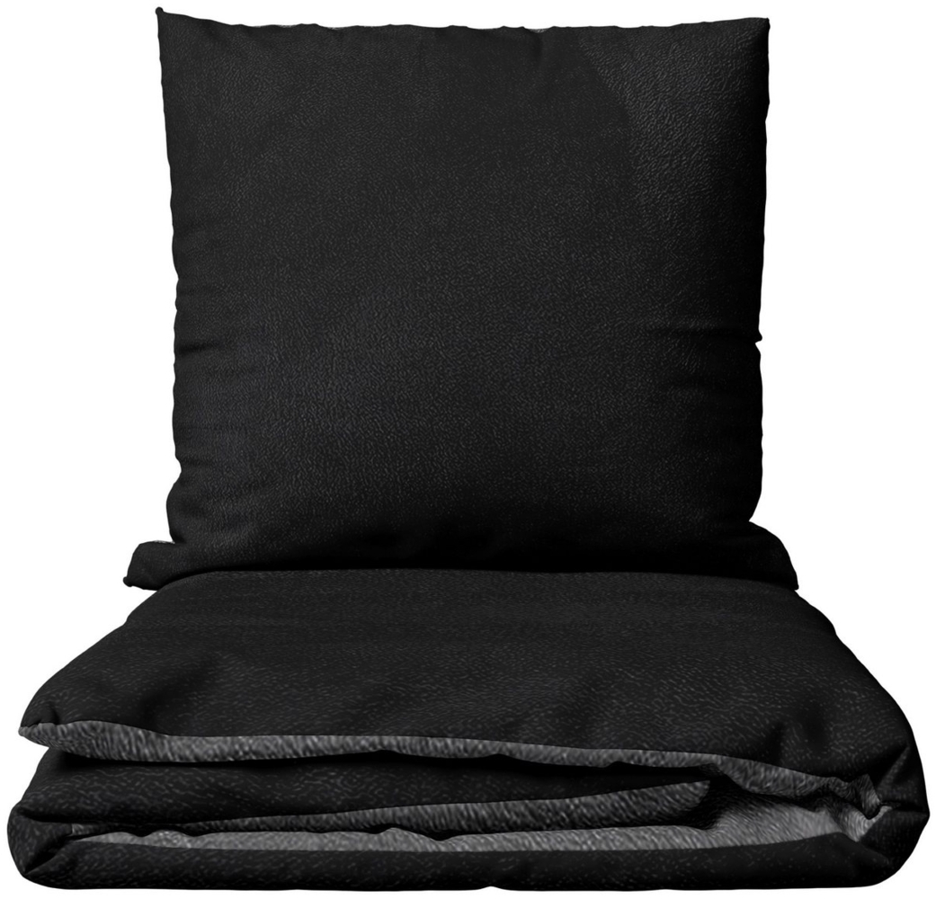 Leonado Vicenti Bettwäsche Winter flauschig warm, Fleece, 2 teilig, Thermofleece kuschelig weich, Einfarbig Bild 1