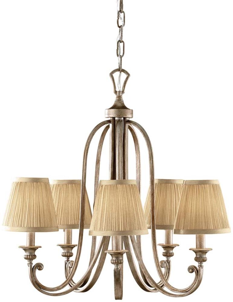 Elstead Lighting Abbey 5-Light Kronleuchte Beige 5-flammig E14 Bild 1