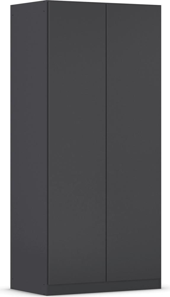 rauch Kleiderschrank, Drehtürenschrank COSTA, 2-türig, push-to-open, Grau metallic, 91x197x54cm Bild 1