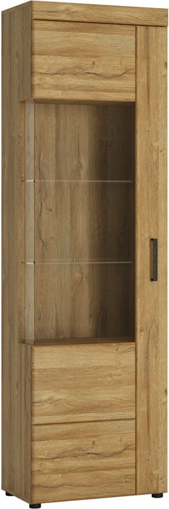 Vitrine Coswig / Cortina, Holzwerkstoff, Holzfarben, 58 x 195 x 37 cm Bild 1