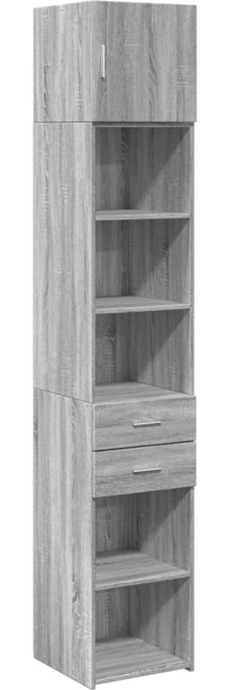 vidaXL Hochschrank Schmal Grau Sonoma 40x42,5x225 cm Holzwerkstoff 3281285 Bild 1