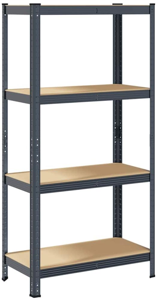 vidaXL Lagerregal mit 4 Böden Anthrazit Stahl & Holzwerkstoff 4016936 Bild 1