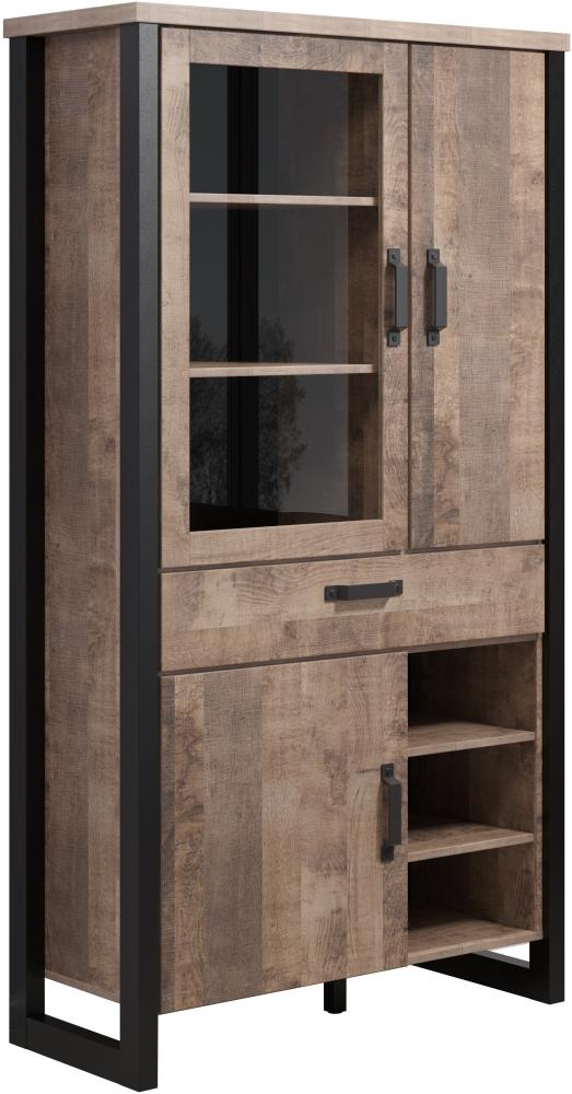 Vitrine Emile in Eiche Tabak 106 x 195 cm Bild 1