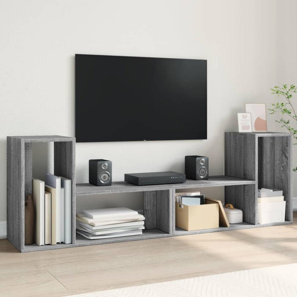 vidaXL TV-Schränke 2 Stk. Grau Sonoma 75x30x50 cm Holzwerkstoff 840791 Bild 1