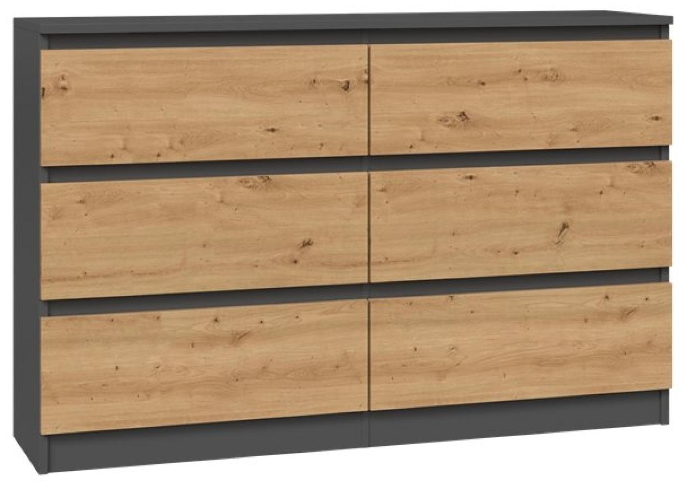 ibonto Kommode Vielseitiges & Stilvolles Sideboard mit Grifflosen Schubladen Bild 1