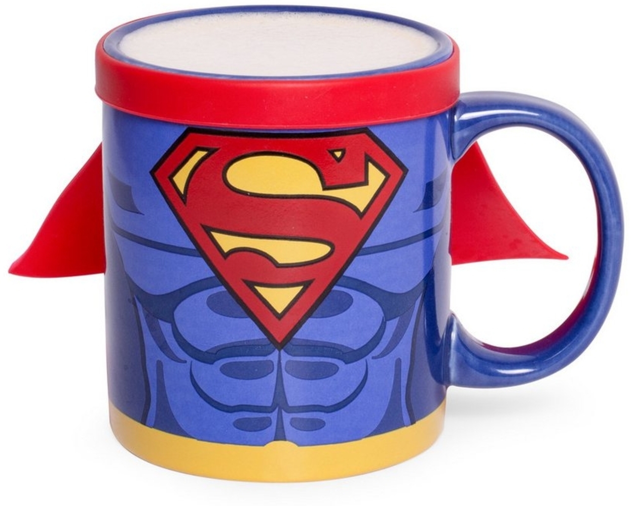 Thumbs Up Tasse "Superman Mug with Cape", Keramik, mit Silikoncape Bild 1