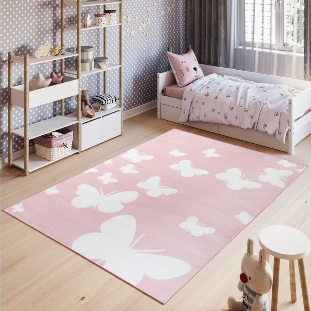 Tapiso Kinderteppich PINKY, rechteckig, Höhe: 8 mm, Kinderzimmer, Kurzflor, Design Bild 1