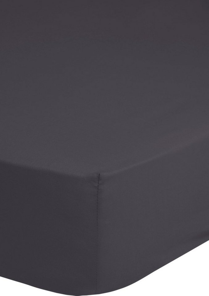 Good Morning Spannbettlaken, Anthracite, 100x200 cm, 100% Baumwolle Bild 1