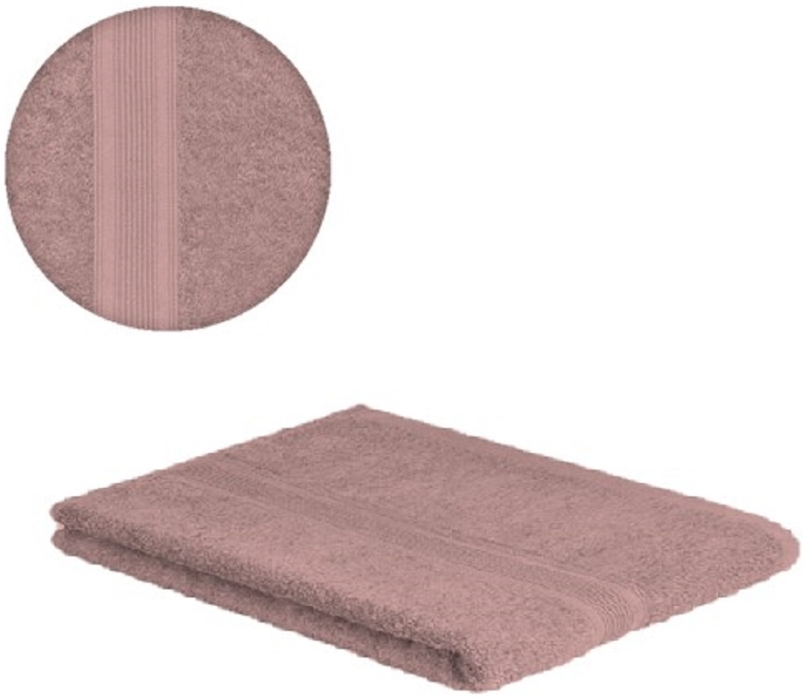 Badvorleger Frottier 700 g/m² 50x80 cm Rosa Bild 1