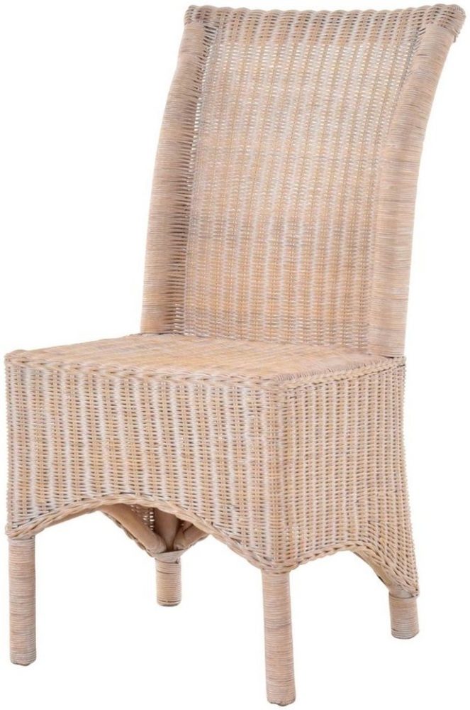 Krines Home Esszimmerstuhl Rattan Esszimmerstuhl hohe Rückenlehne Rattanstuhl Esszimmer Korbstuhl, aus Rattan Bild 1