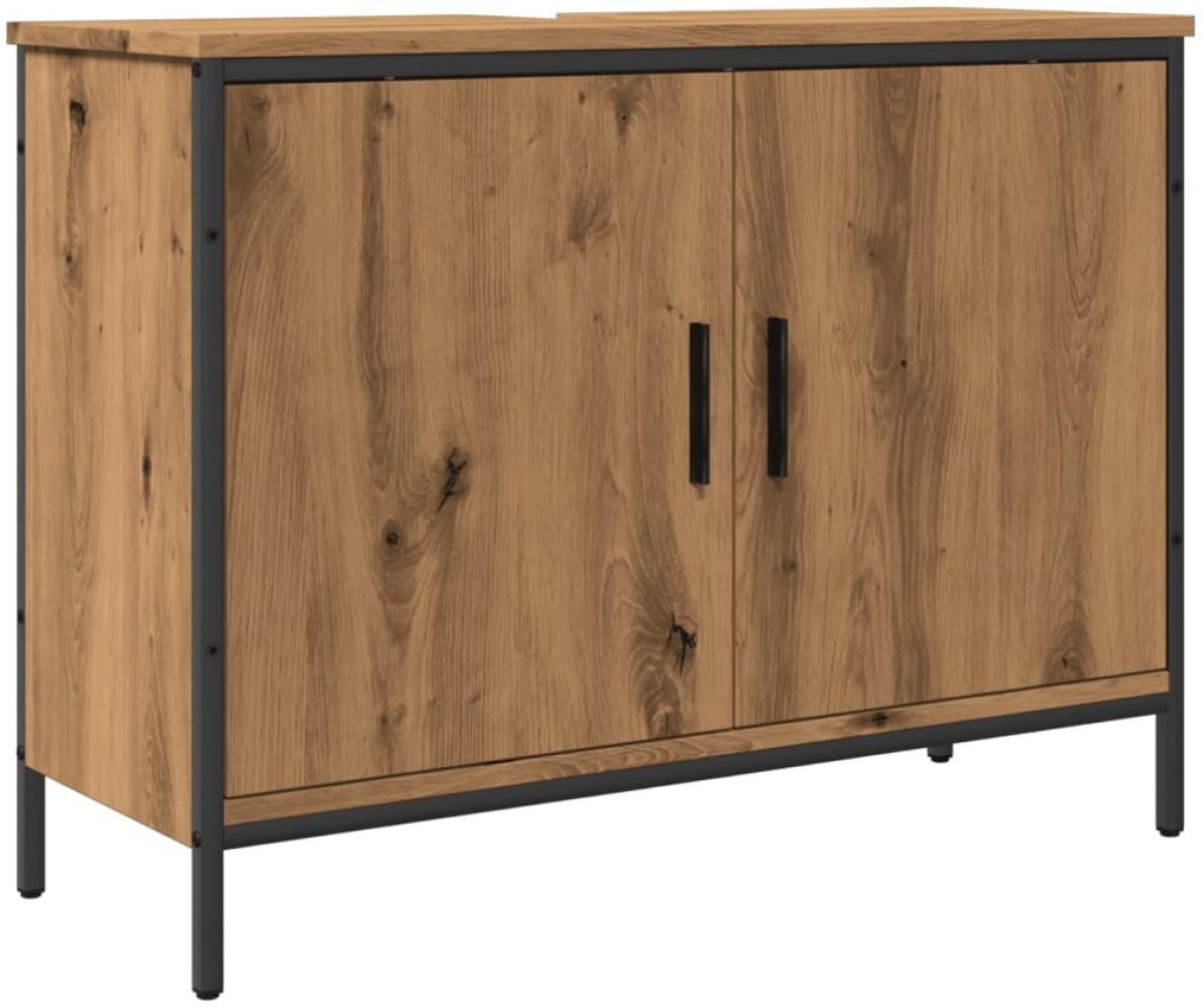 vidaXL Waschbeckenunterschrank Artisan-Eiche 80x30x60 cm Holzwerkstoff 857701 Bild 1