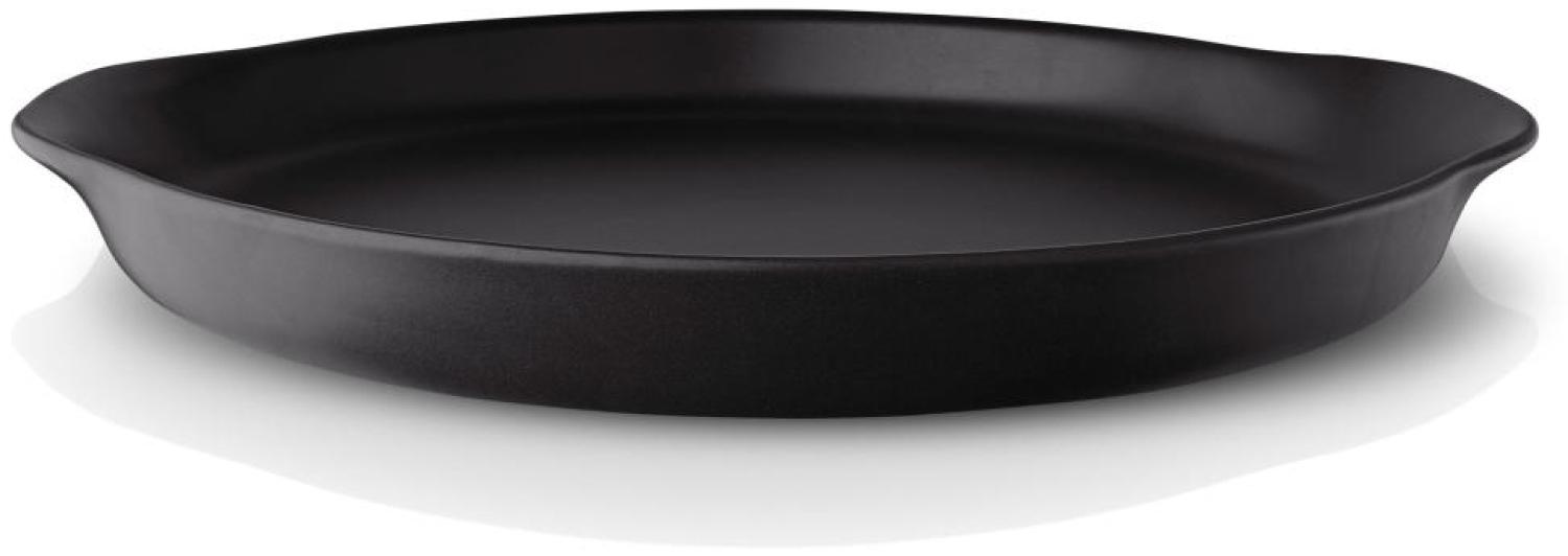 Eva Solo Nordic kitchen Servierplatte, Servierteller, Genießen, Küche, Platte, Feinsteinzeug, Schwarz, Ø 30 cm, 502797 Bild 1