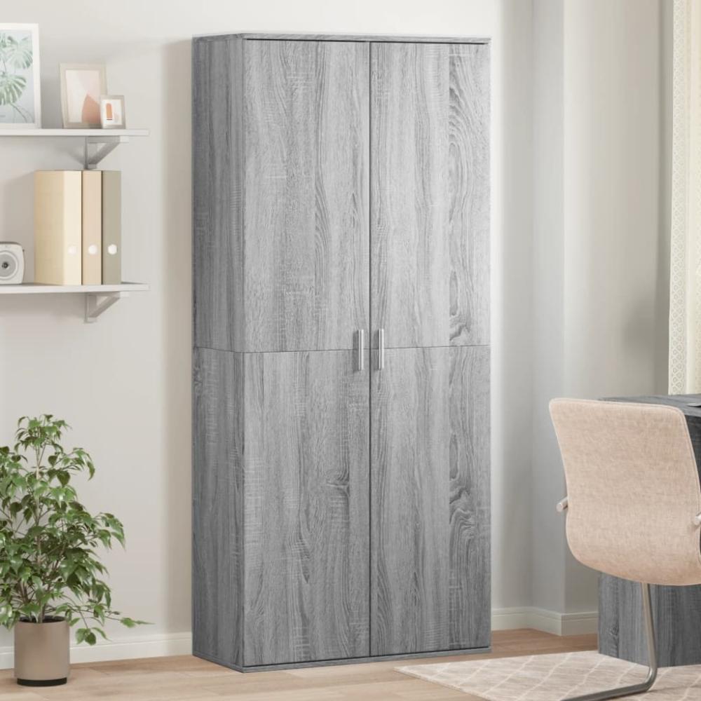 vidaXL Highboard Grau Sonoma 80x35x180 cm Holzwerkstoff 3276656 Bild 1