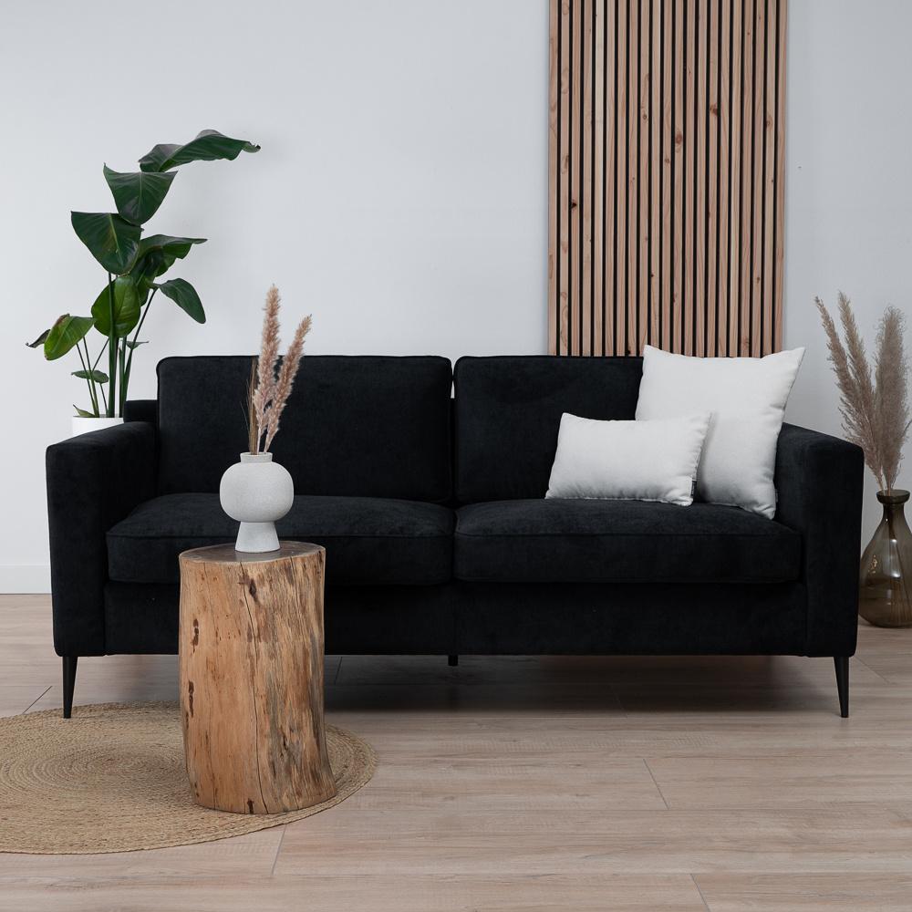 Bronx71 Sofa 3-Sitzer Orlando Stoff schwarz Bild 1