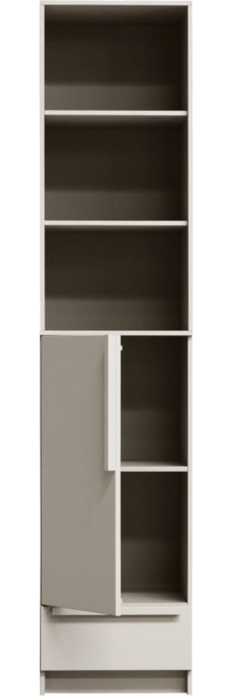 Kleiderschrank Split aus Kiefernholz Hellgrau, 48 cm Bild 1