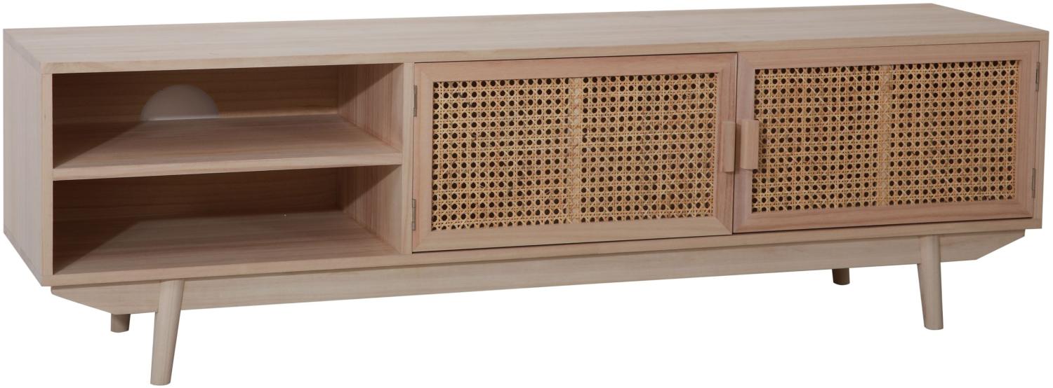 Lowboard 150x36cm Rattanfront Sideboard Kommode Fernsehschrank TV Hifi Schrank Bild 1