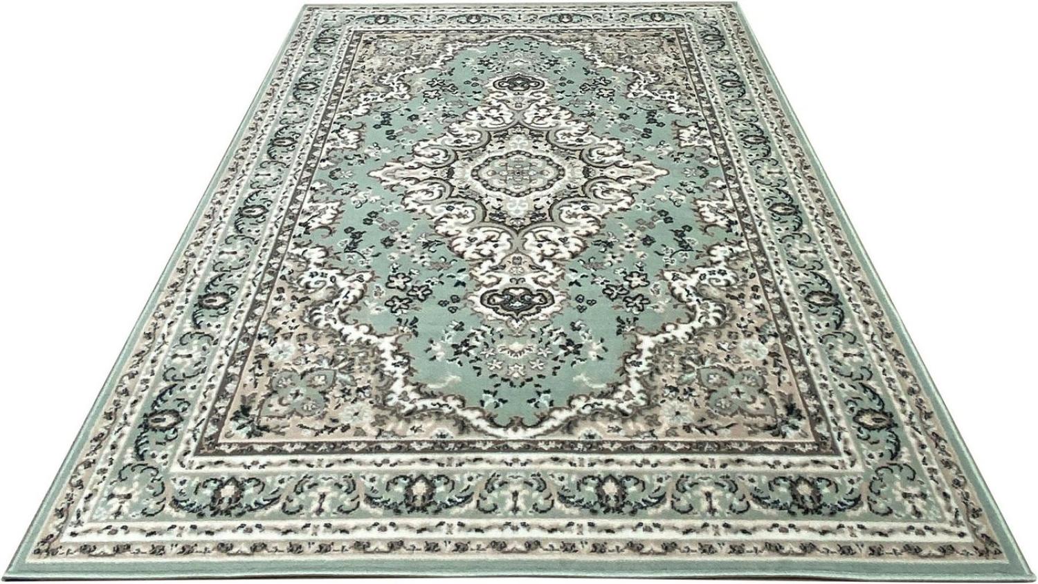 Home affaire Teppich Oriental, rechteckig, Höhe: 7 mm, Orient-Optik, mit Bordüre, Teppich, Kurzflor, Weich, Pflegeleicht Bild 1