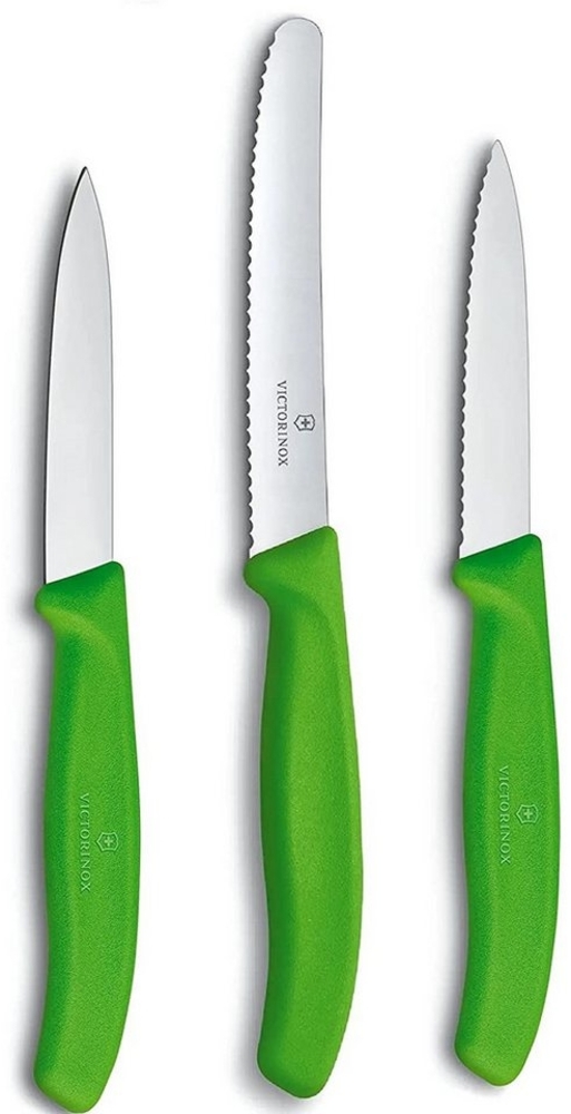 Victorinox | Swiss Classic Trio | Gemüse & Obst Messer | scharfe Stahlklingen | lebendige Farben | perfekt für präzises Schneiden & Schälen Bild 1