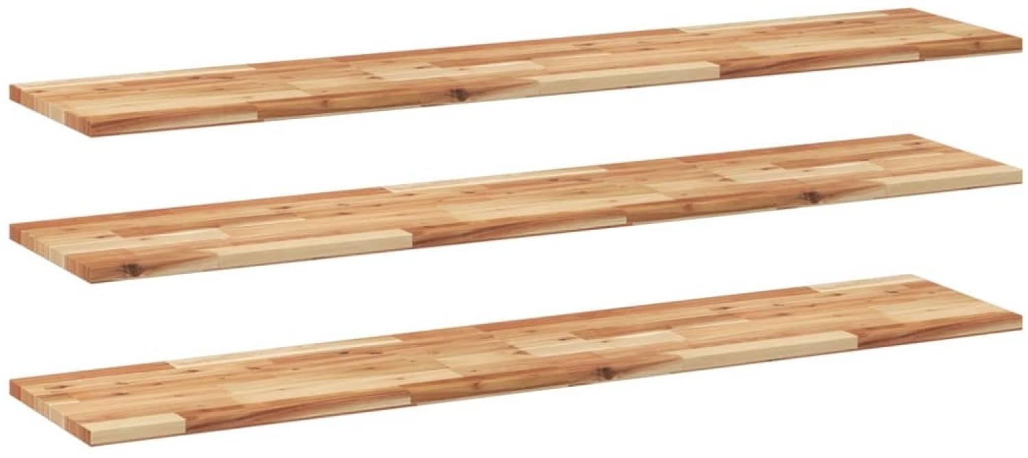 vidaXL Schweberegale 3 Stk. 160x30x2 cm Massivholz Akazie Ölbehandelt 3279549 Bild 1