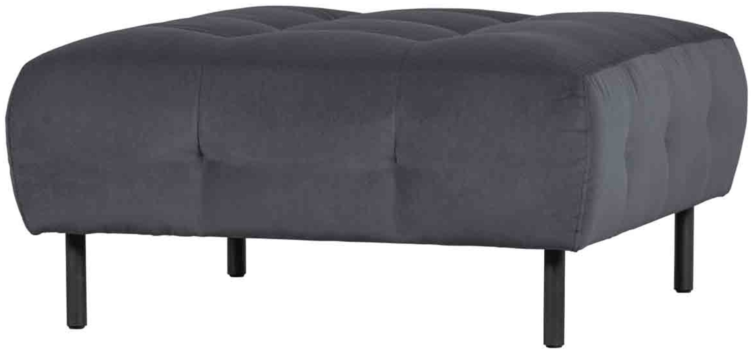 Hocker Lloyd Samt, Dunkelgrau Bild 1