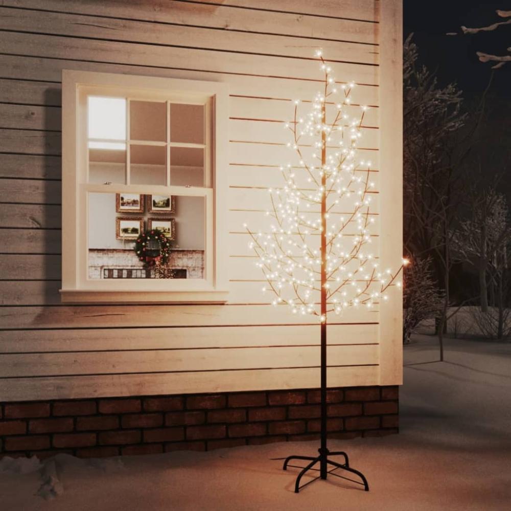 vidaXL LED-Baum mit Kirschblüten Warmweiß 220 LEDs 220 cm 345133 Bild 1