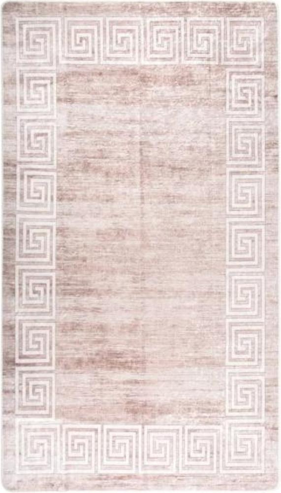 vidaXL Teppich Waschbar Beige 190x300 cm Rutschfest 337944 Bild 1