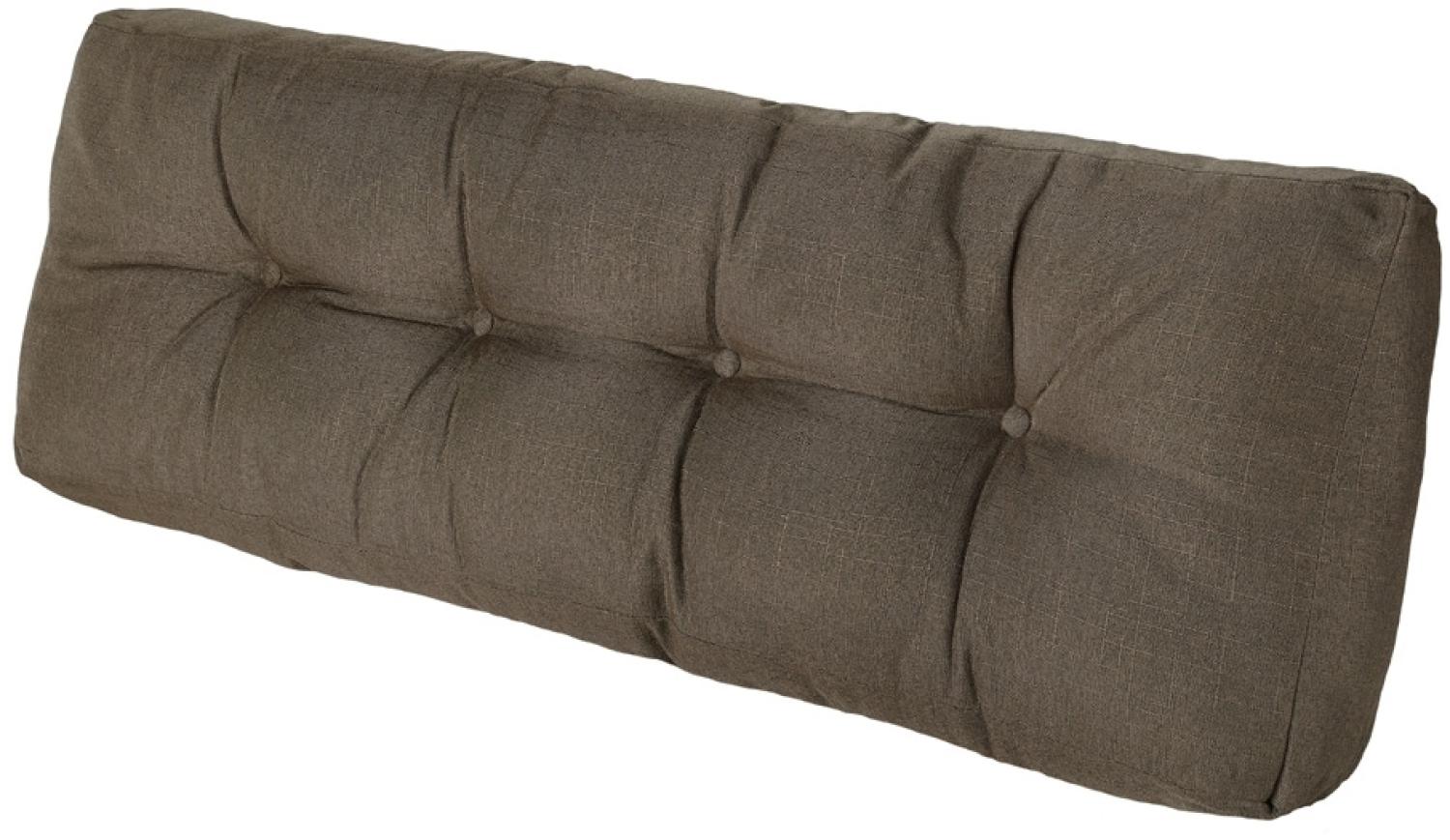 Palettenkissen Palettenauflage Leinen Sitzkissen Palettenpolster Polster Palettensofa Paletten Kissen Outdoor Sitzauflage - 120x40x20/10CM braun Bild 1