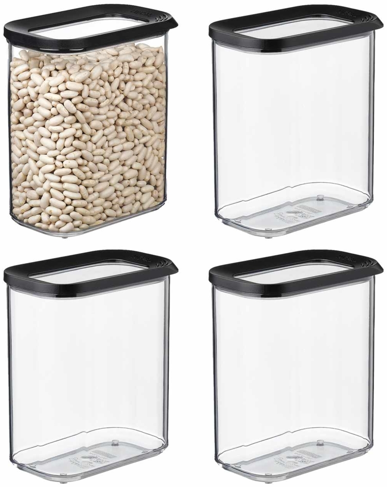 Mepal MODULA Vorratsdose 1500 ml 4er Set schwarz Bild 1