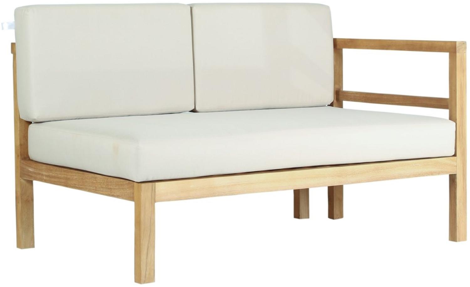 Outdoor Ecksofa Pusiano Gartensofa rechts aus Teakholz von Teako Design Bild 1