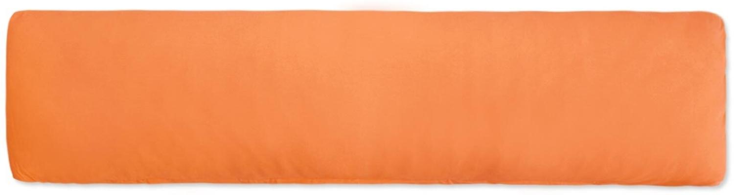 Traumschlaf Basic Single Jersey Kissenbezug|40x140 cm für Seitenschläferkissen| terra Bild 1