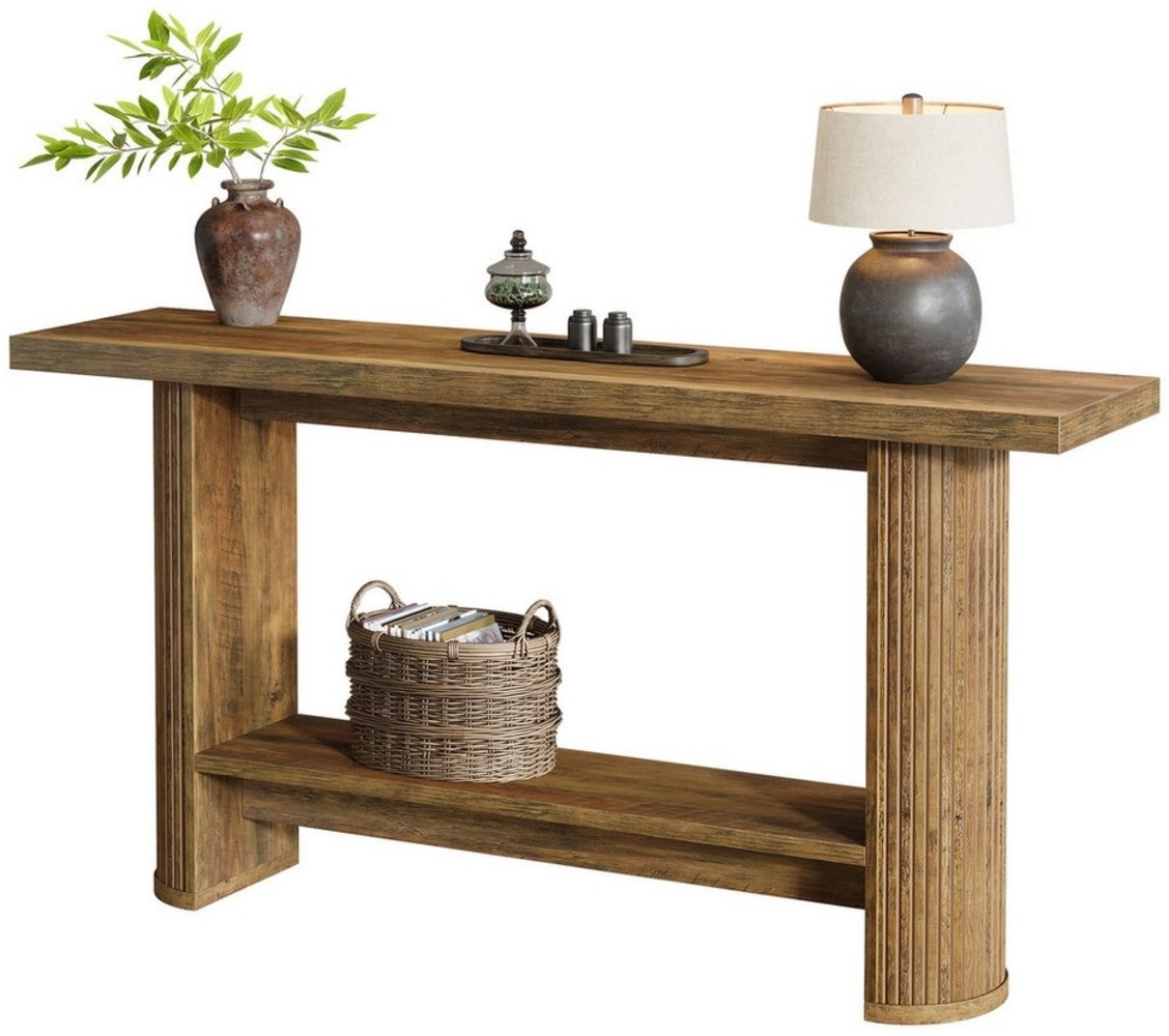 Tribesigns Konsolentisch 140cm Konsolentisch, Schmaler Sofatisch für Flur, Holzeingangstisch Bild 1