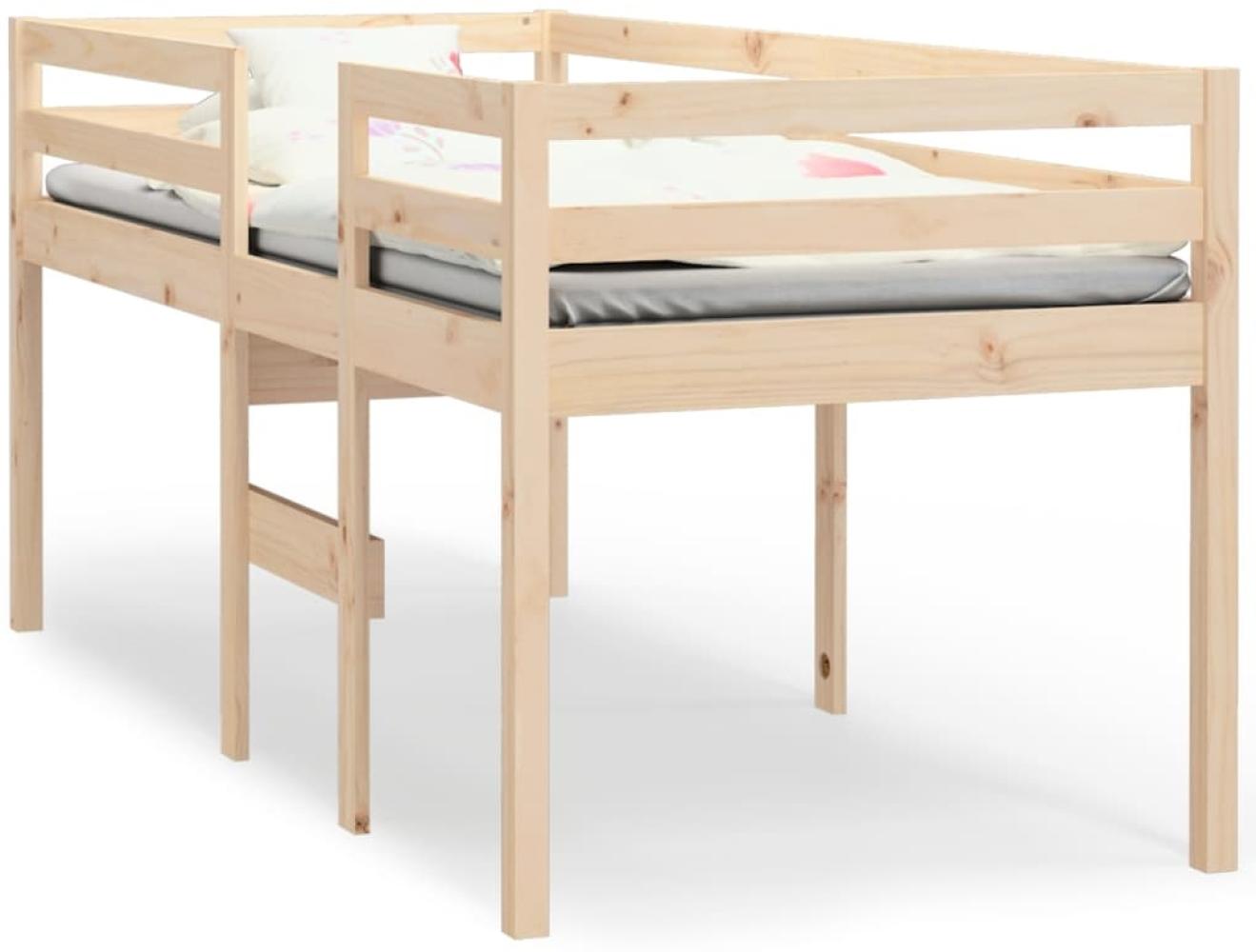 vidaXL Hochbett 80x200 cm Massivholz Kiefer 821609 Bild 1