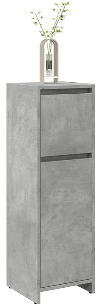 vidaXL Badezimmerschrank Betongrau 30x30x95 cm Holzwerkstoff 856060 Bild 1