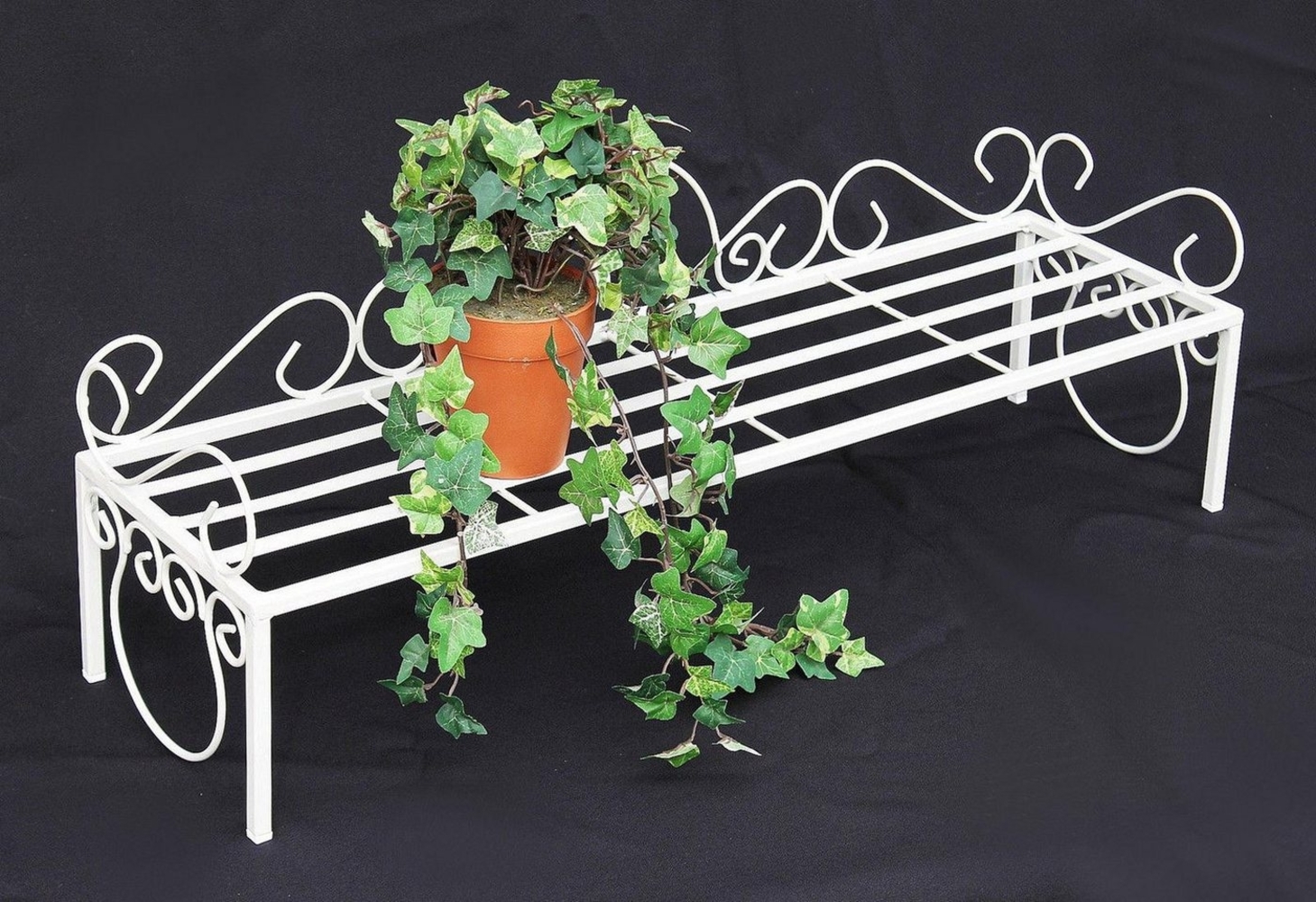 Blumenbank Mi Weiß Blumenständer 75cm Blumenregal Blumentreppe Pflanzentreppe Regal Bild 1
